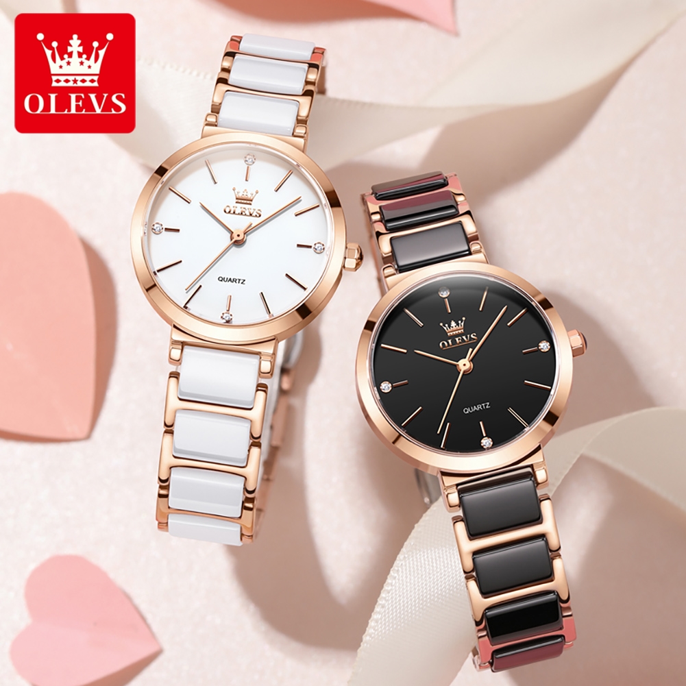 OLEVS Women Watch 5877 Luxury  - Resistance Band recension och pris