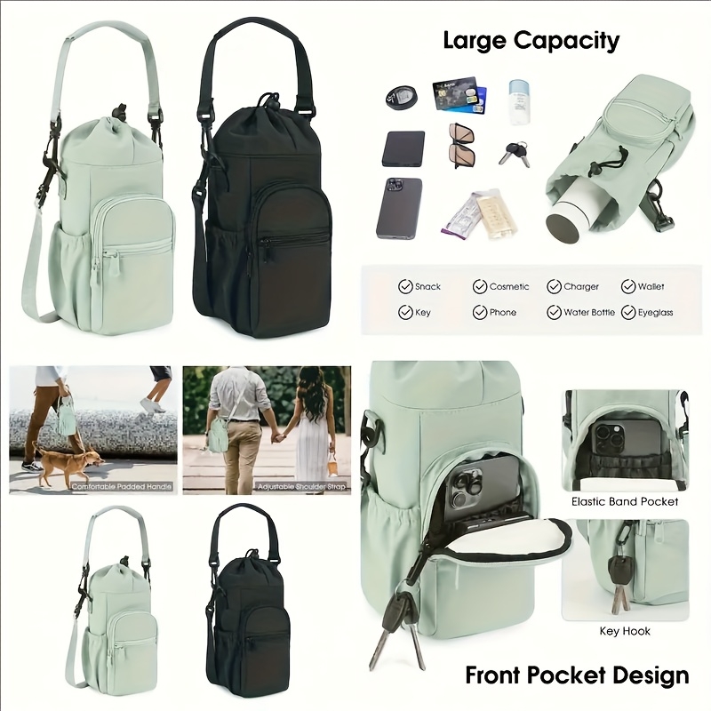 Portable Water Bottle Bag with - Sports Water Bottle Insulated recension och pris