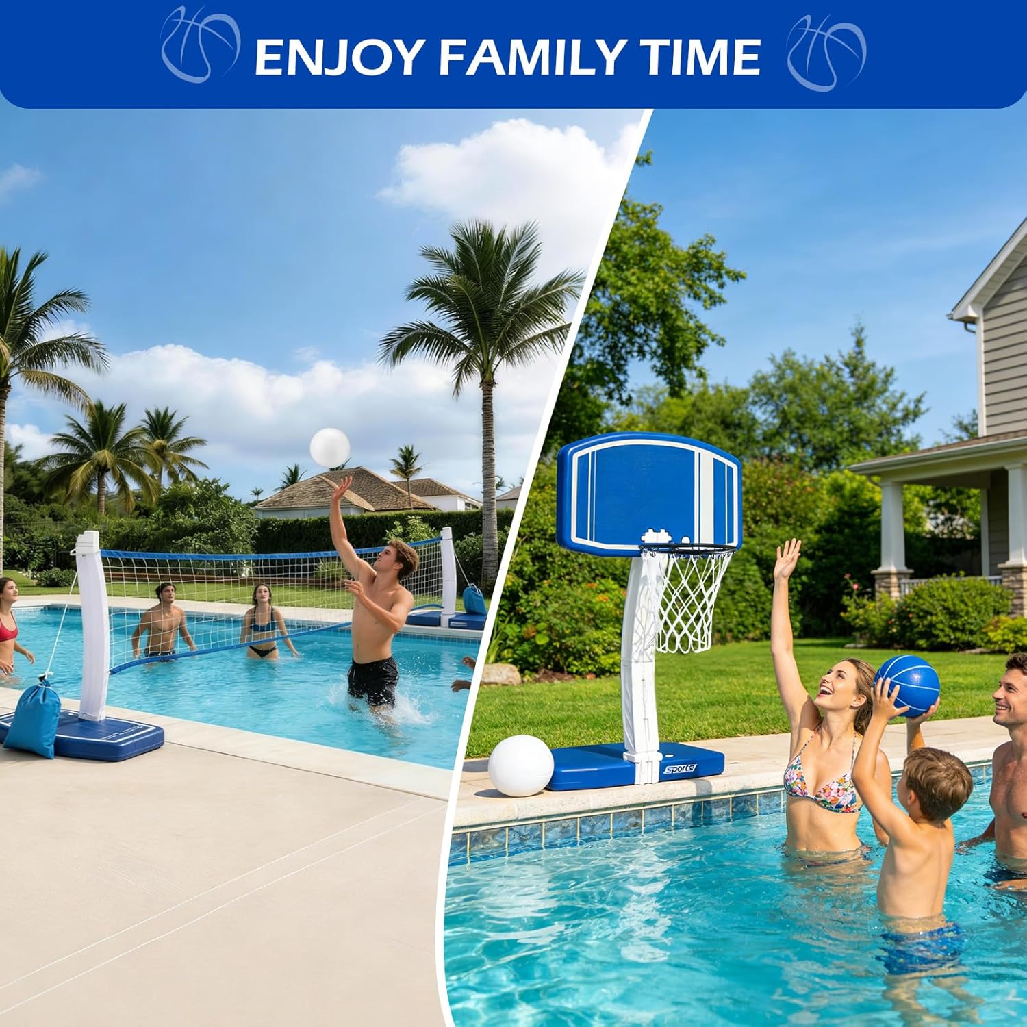 Above Ground Pool Basketball H - Basketball Hoop recension och pris
