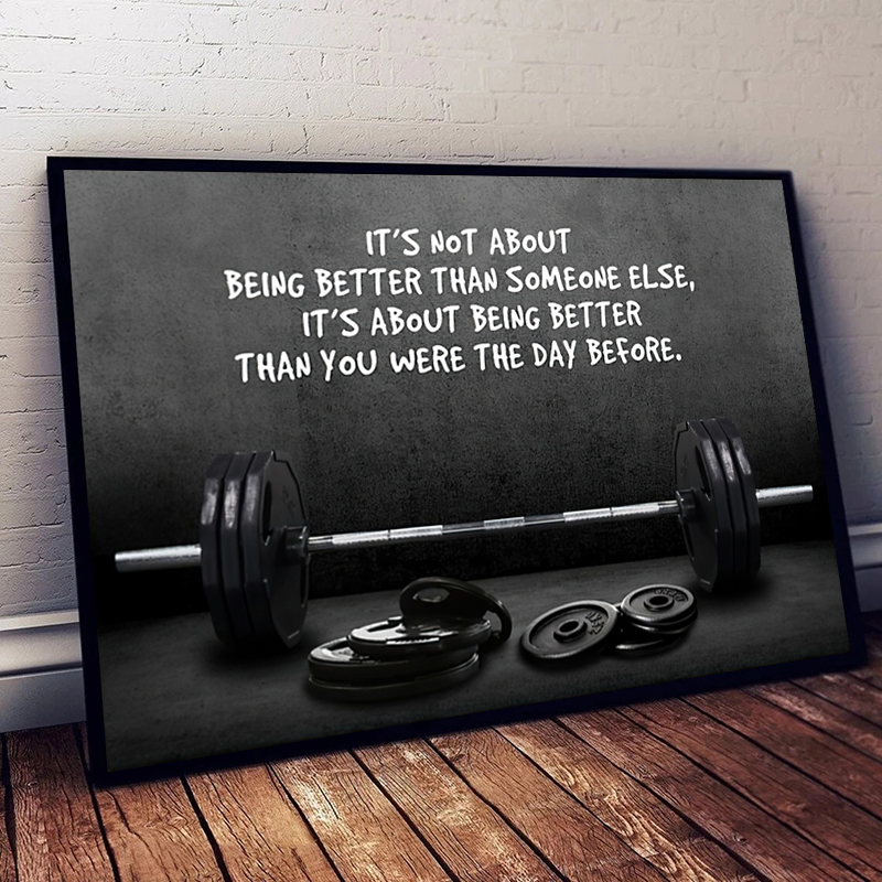 Modern Motivating Quote Sports - Sports Equipment Poster recension och pris