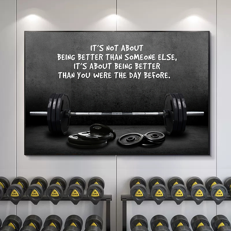 Modern Motivating Quote Sports - Sports Equipment Poster recension och pris