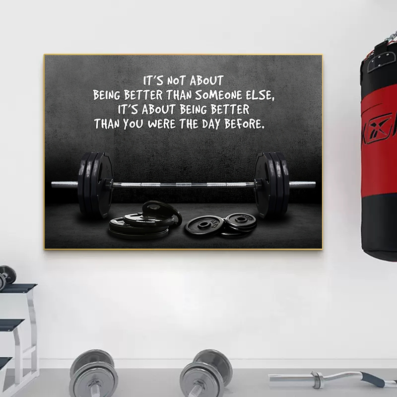 Modern Motivating Quote Sports - Sports Equipment Poster recension och pris