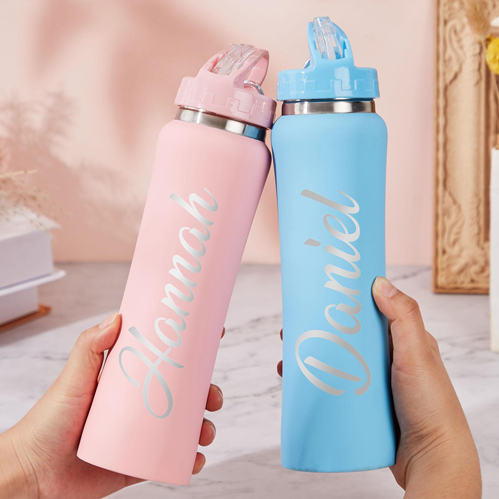 Personalized Name Stainless St - Sports Water Bottle Insulated recension och pris