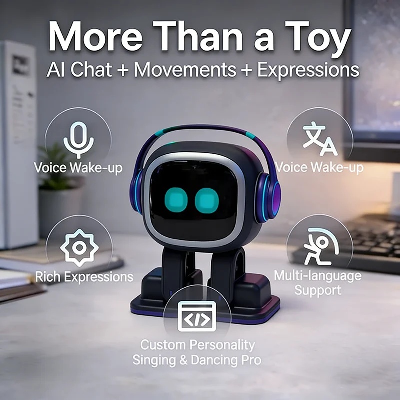 New EMO AI Robot Interactive D - Skateboard recension och pris