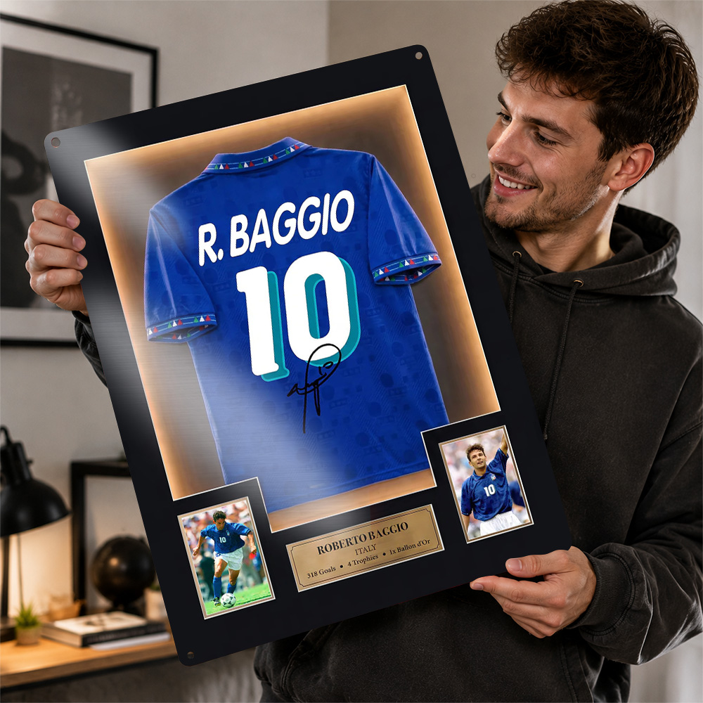 Roberto Baggio Memorabilia Pos - Sports Equipment Poster recension och pris