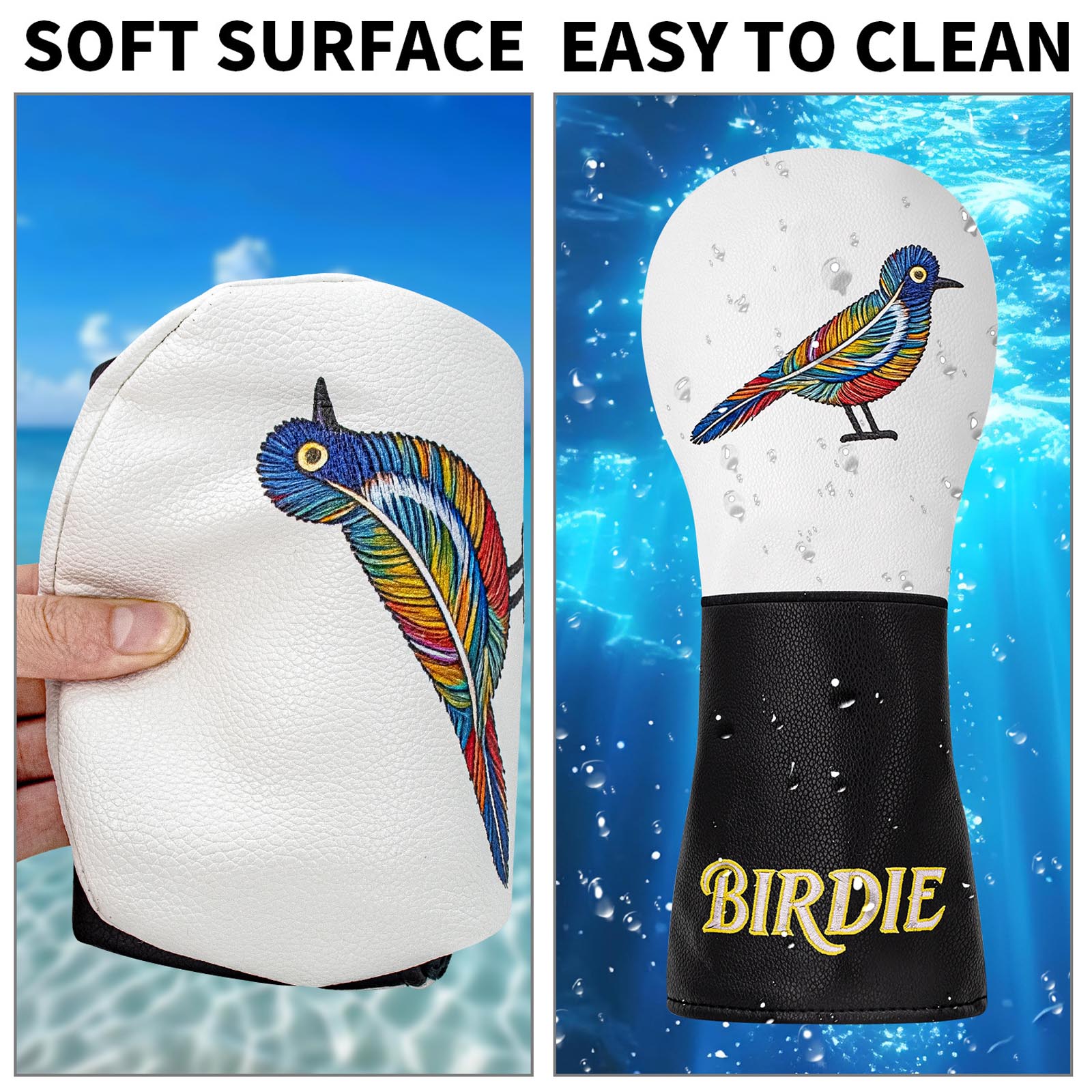 Colorful Bird Embroidery Golf  - Resistance Band recension och pris