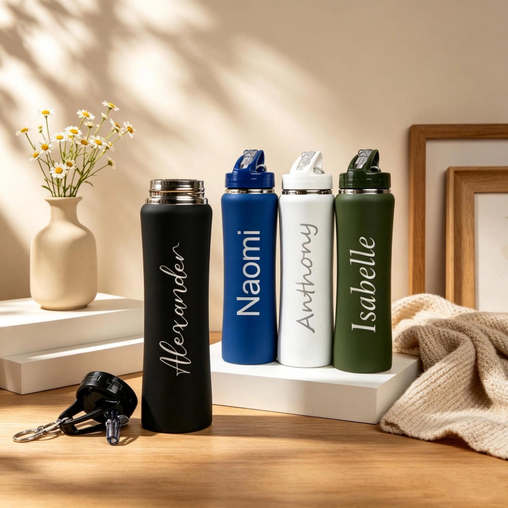 1. Custom Name Soccer Stainles - Sports Water Bottle Insulated recension och pris