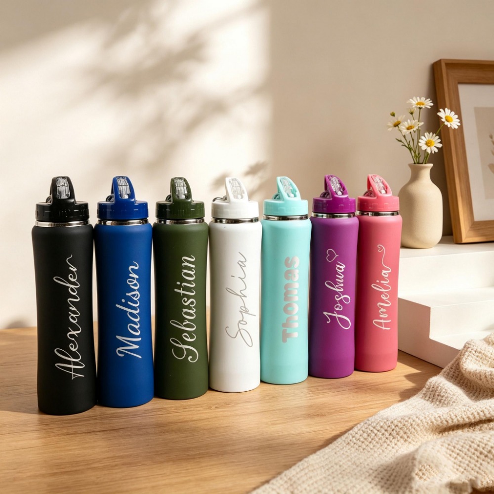 1. Custom Name Soccer Stainles - Sports Water Bottle Insulated recension och pris
