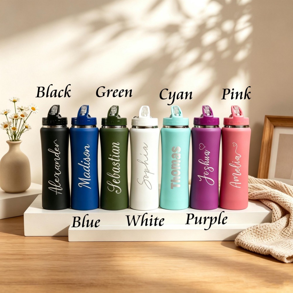 1. Custom Name Soccer Stainles - Sports Water Bottle Insulated recension och pris
