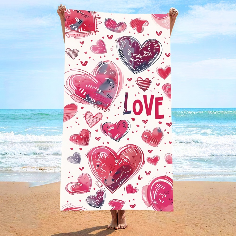 Heart Symbol Bath Towel 27x55i - Yoga Mat recension och pris