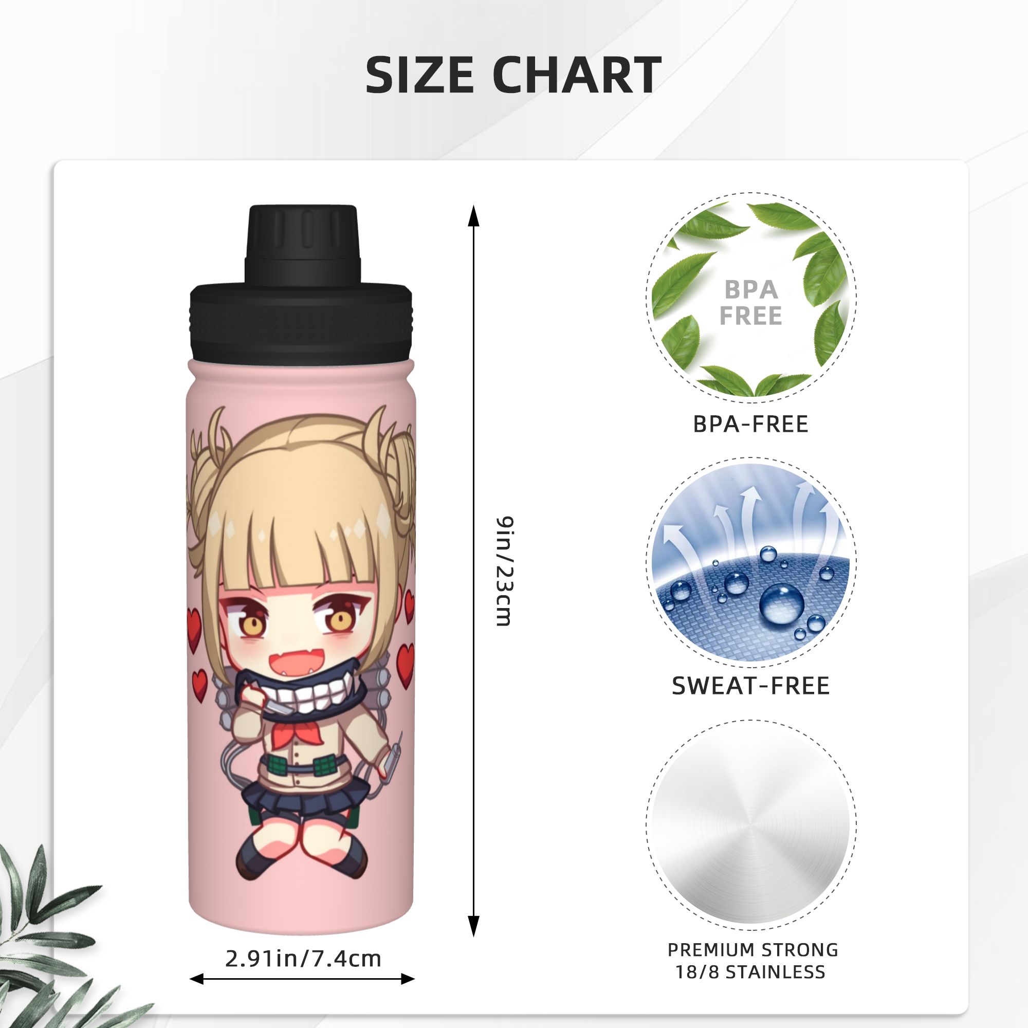 Toga My Hero Academia 18OZ Spo - Sports Water Bottle Insulated recension och pris