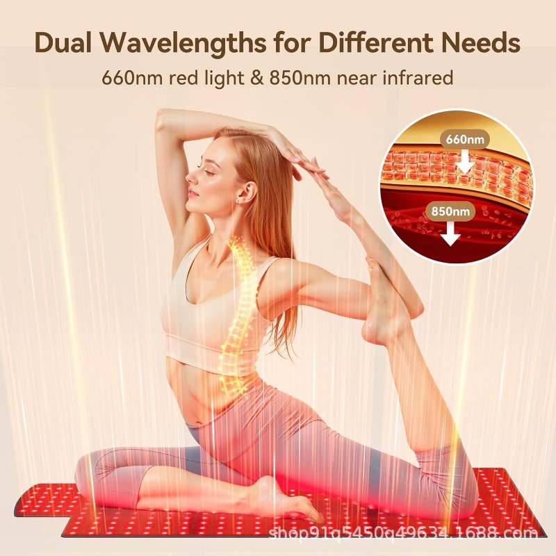 Red Infrared Light Therapy Pad - Yoga Mat recension och pris