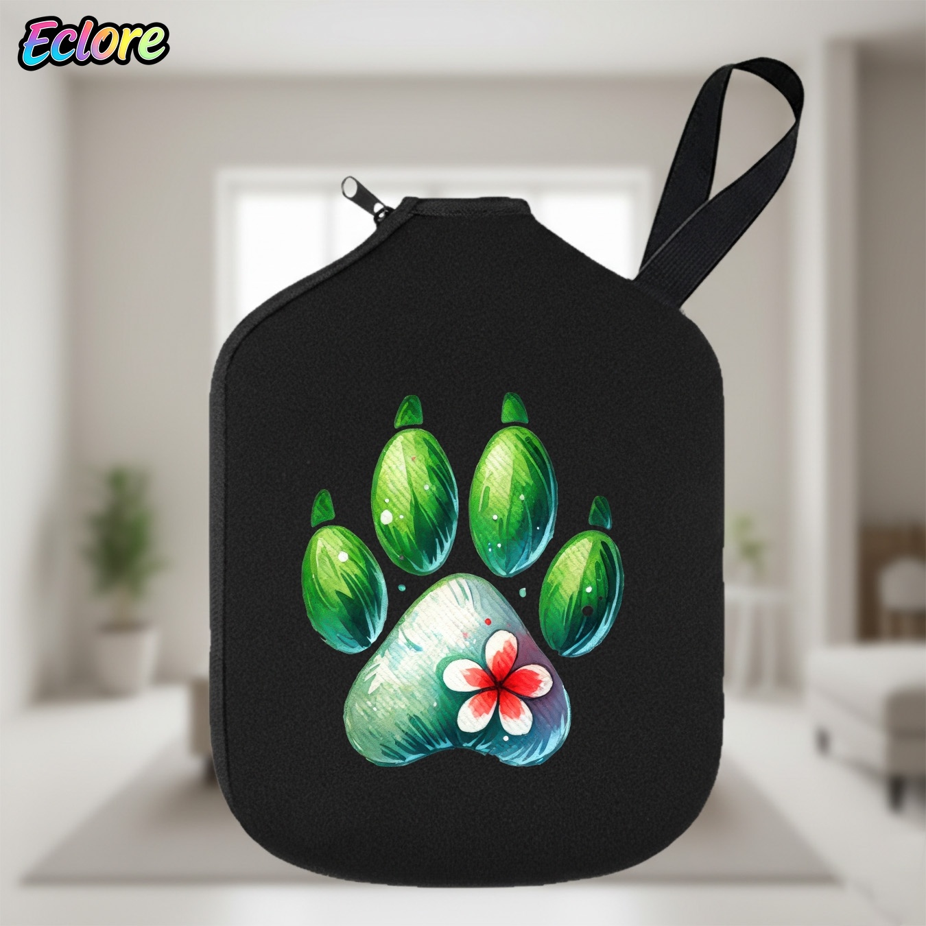 Green Watercolor Paw Print Pad - Tennis Racket recension och pris