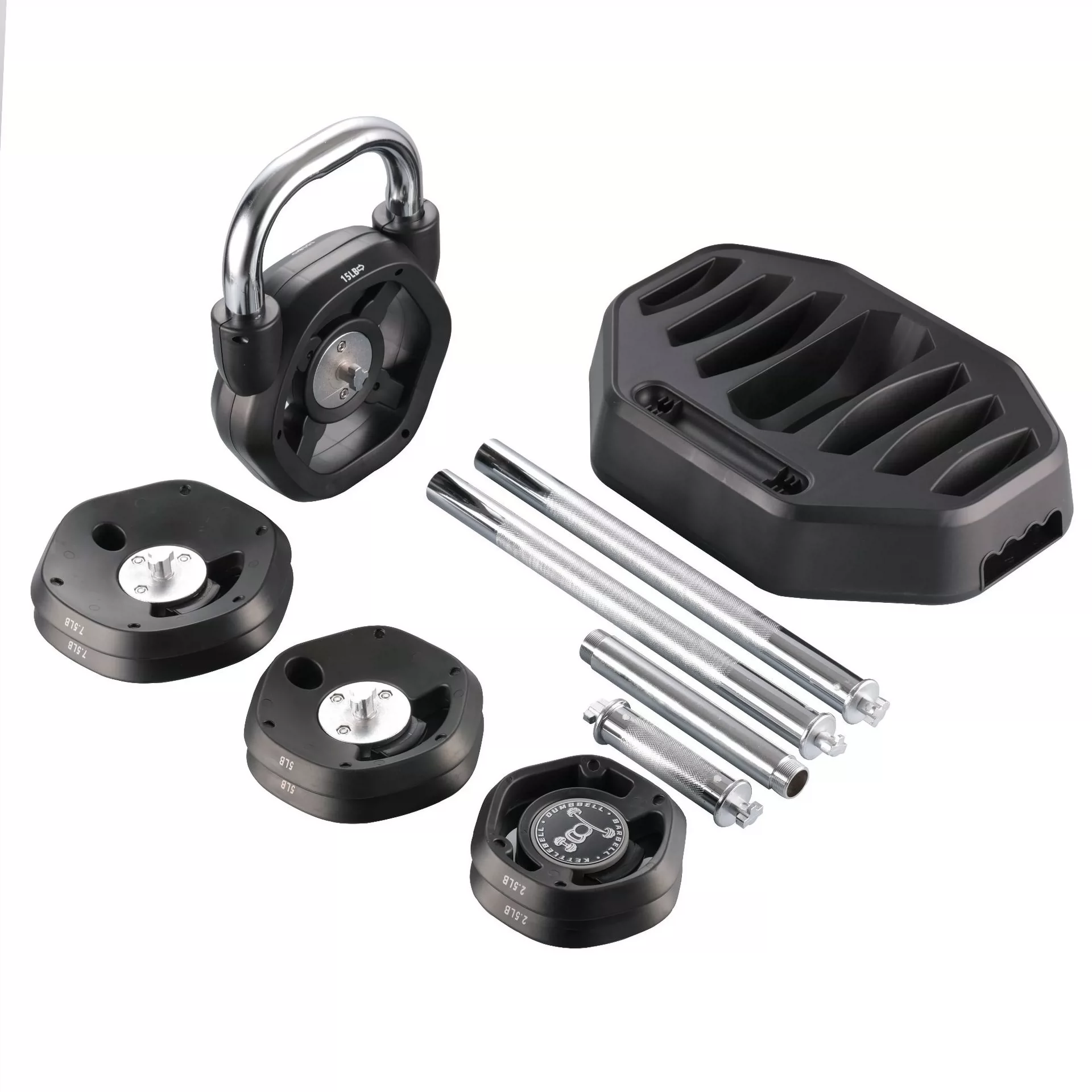 Custom 3-in-1 Adjustable Dumbb - Dumbbell Set recension och pris